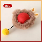 Smart Rolling Silicone Ball Cat Toy with Tail