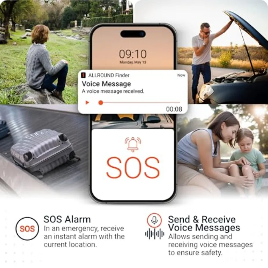 PAJ Allround Finder 4G GPS Tracker - Cars, Motorcycles & Seniors SOS