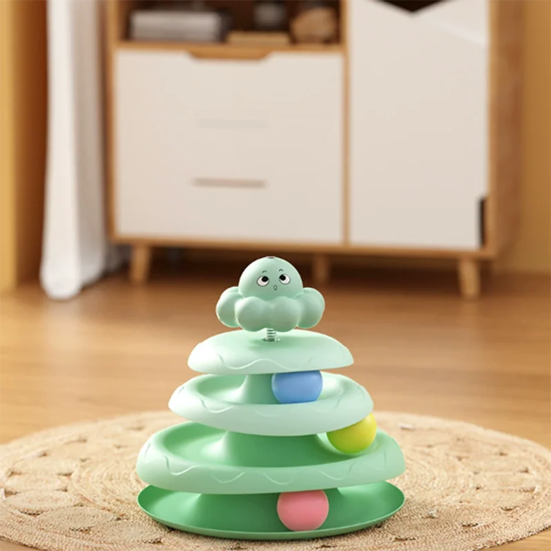 3-Layer Spinning Turntable Cat Toy