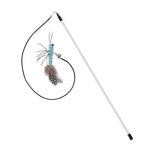 Interactive Feather Wand Cat Teaser Toy