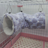 Plush Hammock Tunnel — Cozy Cage Hideout for Hamsters & Small Pets