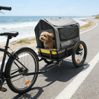2-in-1 Pet Bicycle Trailer & Stroller with Suspension & 600D Oxford Fabric