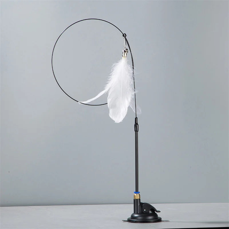 Suction Cup Feather & Bell Cat Teaser