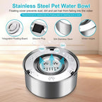 No-Spill Stainless Steel Dog Bowl