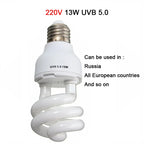 Reptile UVB Basking Bulb — 5.0 or 10.0 Output, E27 Fitting