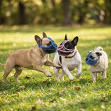 Short Snout Dog Muzzle Anti-Bite (Soft Touch, Adjustable, Breathable, Flexible)
