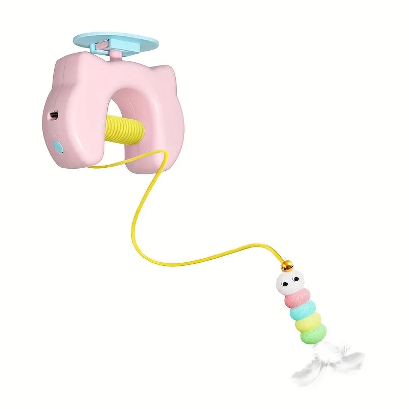 Automatic Retractable Cat Teaser — Electric Hanging Swing Toy