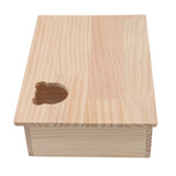 Wooden Hamster Hideout House — 6-Room Maze with Removable Roof