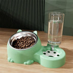 2-in-1 Auto Pet Feeder Bowl (Cage Hanging, Detachable, Large Capacity)
