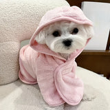 Full-Body Wrap Pet Bathrobe — Soft Quick-Drying Towel for Dogs & Cats
