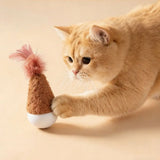Feather Tumbler Wobbler Cat Toy — Bite-Resistant Self-Righting Solo Play Teaser
