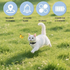 Reflective Pet Collar GPS Necklace with AirTag Holder - Waterproof