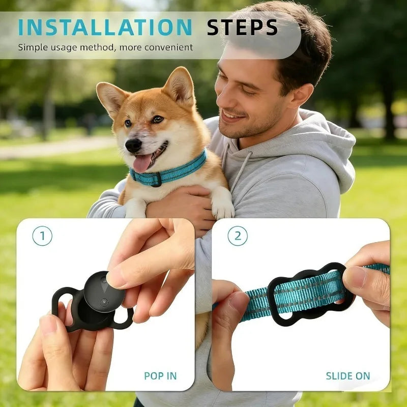 Smart Waterproof GPS Dog & Cat Tracker with Adjustable Collar - Real-Time Anti-Loss