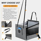 Portable Waterproof Dog Car Seat with Safety Mesh (Small & Medium)