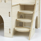 Wooden Hamster House — Fence-Style Sleeping Villa