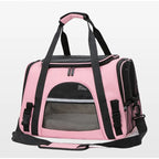 Portable Breathable Handheld Foldable Pet Travel Bag & Car Carrier for Small Dogs & Cats
