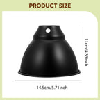 Aluminum Reptile Dome Lamp Cover — Insulated Heat Lamp Shade