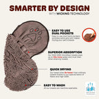 Chenille Pet Absorbent Towel — Quick-Drying Hand-Pocket Design