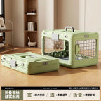 Foldable Airline Cat Carrier Box for Check-In & Car Travel