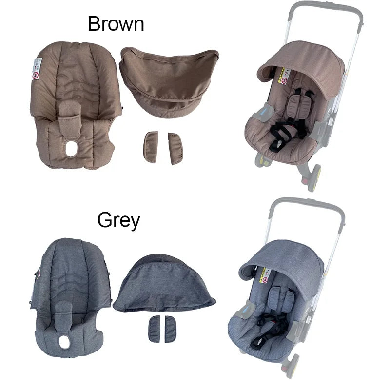 Stroller Accessories Kit — Seat Cushion, Canopy Sunshade & Change Kit for Doona & FooFoo Car Seat Strollers