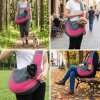 Breathable Mesh Pet Sling Carrier (Large Capacity, Adjustable, Lightweight)