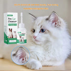 Ultra-Soft Tip Ear Wash Cleaner for Dogs & Cats — Gentle Wax Remover, 60ml