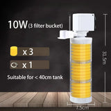 Silent Submersible Aquarium Filter (Turtle & Fish Tank, Bio Sponge)