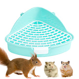 Corner Litter Tray — Space-Saving Toilet Box for Rabbits & Small Pets