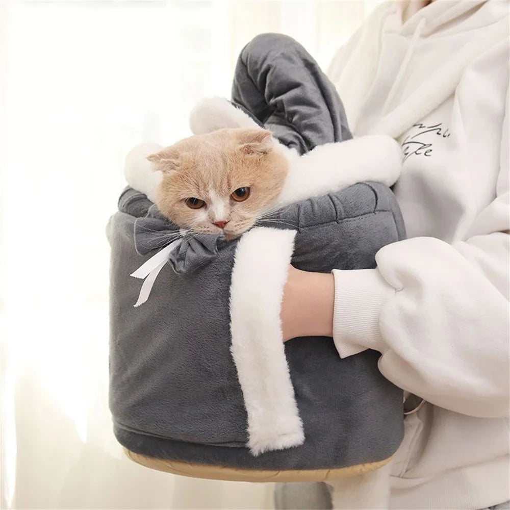 Winter Warm Puppy Carrier Backpack (Outdoor, Travel, Small Breeds)