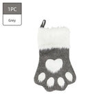 Christmas Pet Paw Stockings Plaid Design (1-10 Piece Pack)