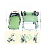 MAXFOR Luxury Washable Pet Stroller for Cats & Dogs up to 25 kg — Foldable