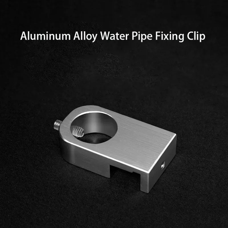 Aluminum Alloy Aquarium Tube Holder Clamp (Water Pipe Hose Mount, Glass Clip)