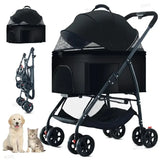 Foldable Pet Car Strollers 3in1 Outdoor Cart Specifically Designed for Walking Dogs Infants Medium-sized Small Dogs Cats