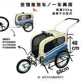 carrinho pet Outdoor Portable Pet Bike Trailer Foldable Lightweight Dog Cat Travel Trailer Safe Pet Stroller Trailer for Camping