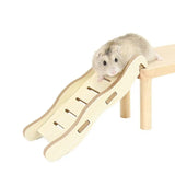 Wooden Hamster Ladder Bridge — Chew-Resistant Small Pet Climbing Toy