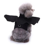 Black Bat Wings Harness Costume for Pets (Party Cosplay)