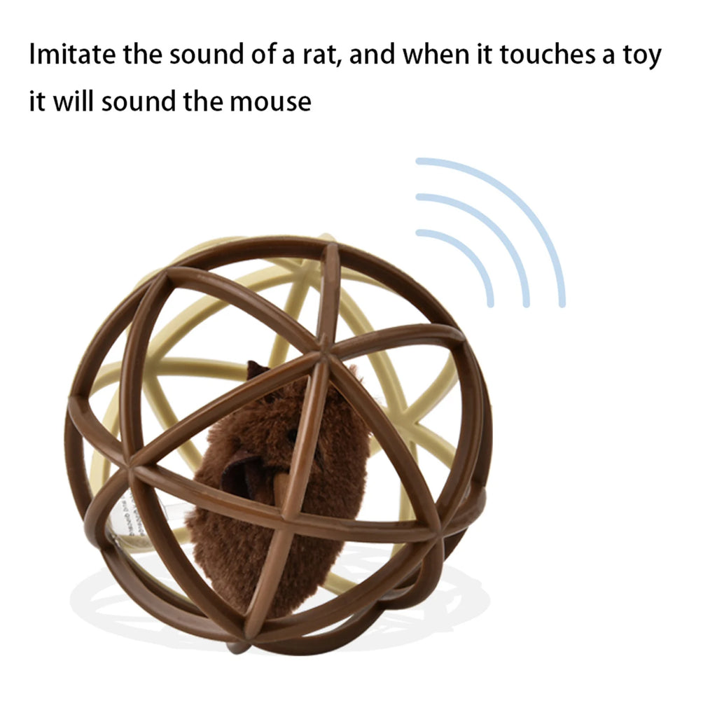 Sisal Ball Puzzle Mouse Toy — Claw & Molar Grinding Cat Ball