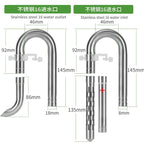 Stainless Steel Aquarium Filter Inlet & Outlet Tubes (Shrimp Safe)