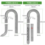Stainless Steel Aquarium Filter Inlet & Outlet Tubes (Shrimp Safe)